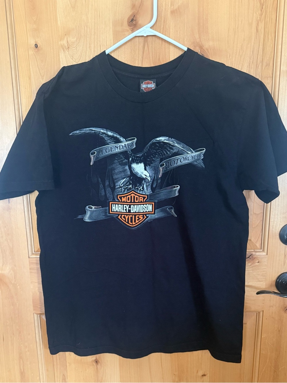 Harley-Davidson Black and Gray Short Sleeve Tee